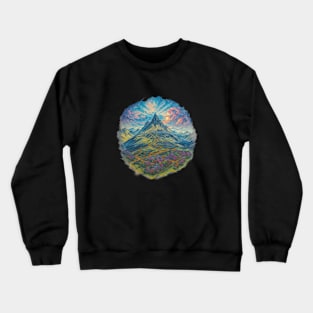 Dahlia Vintage Minimalist Flora Positive Art Deco Crewneck Sweatshirt